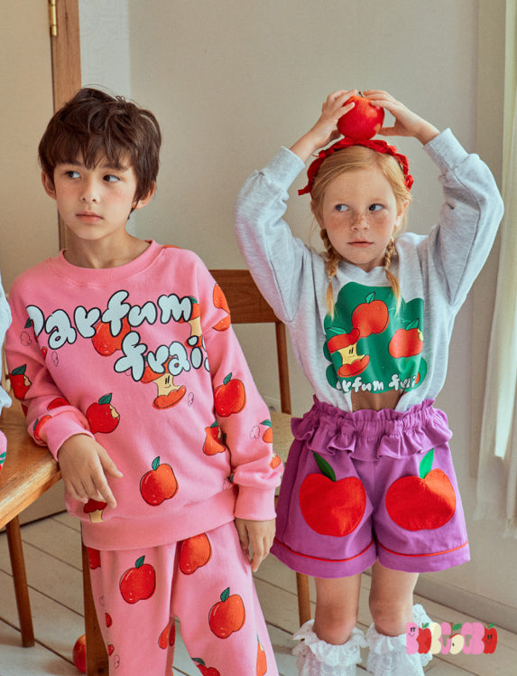 Fresh Apple Fun Sweatshirt Set