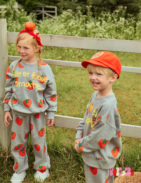 Tomato Fun Sweatshirt Set