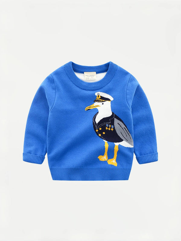 FunPlay Sweater Collection - “Captain Seagull” Sweater