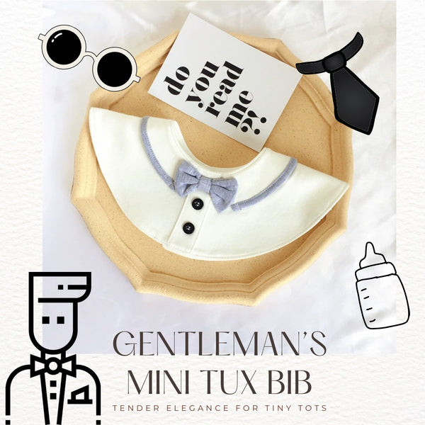 Gentleman’s Mini Tux Bib- Sprightly Soiree