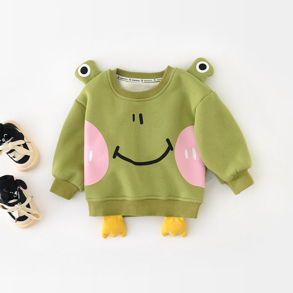 Little Froggy Fleece-Lined Sweatshirt