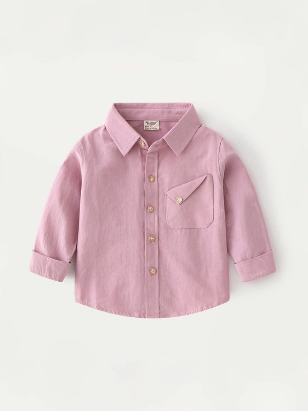 Vibrant Pocket Charm Cotton Shirt