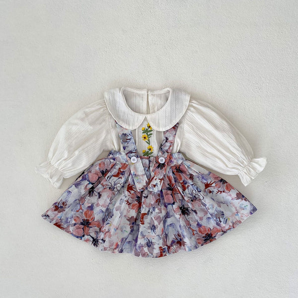 Watercolor Dreams Suspender Dress Set