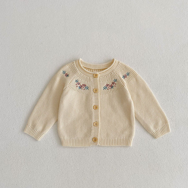 Soft Star Floral Knit Cardigan