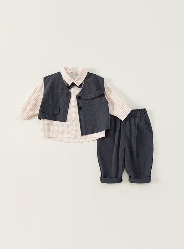 Little Gentleman British Three-Piece Set