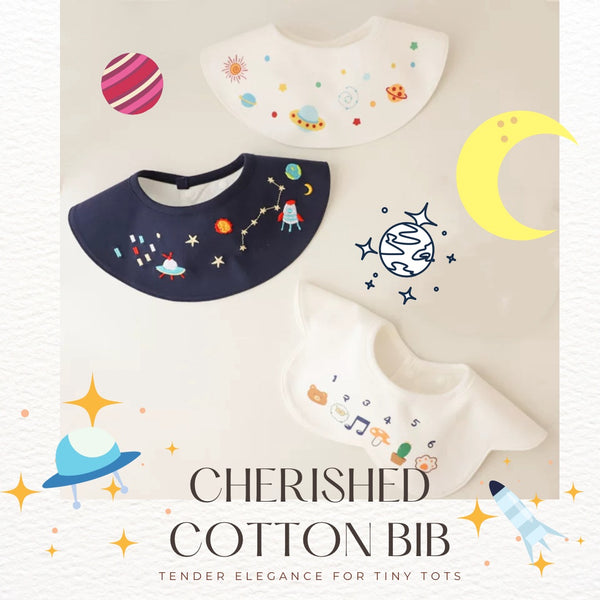 Cherished Cotton Bib Trio Set – Cosmic Voyage