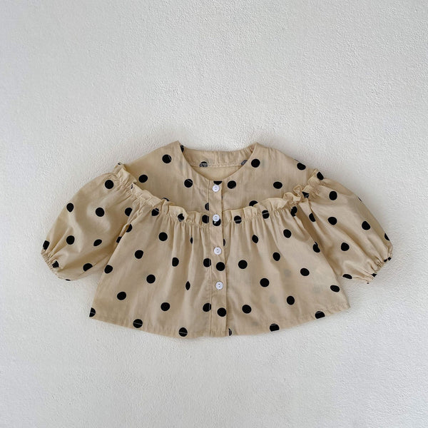 Black Polka Dot Blouse