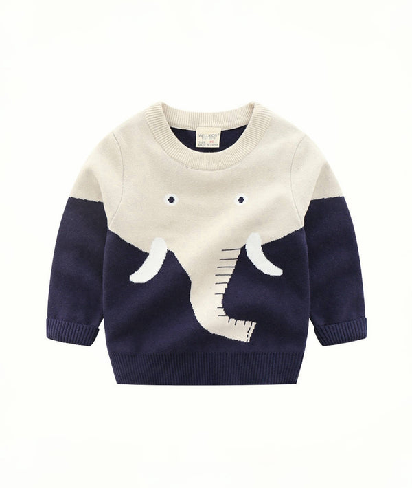 FunPlay Sweater Collection - “Elephant Explorer” Sweater