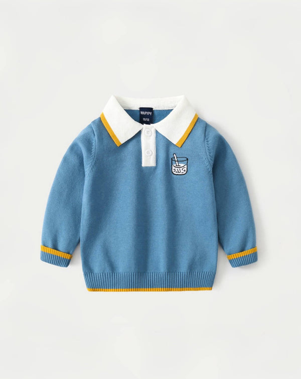 FunPlay Sweater Collection-  Break Time Polo Sweater