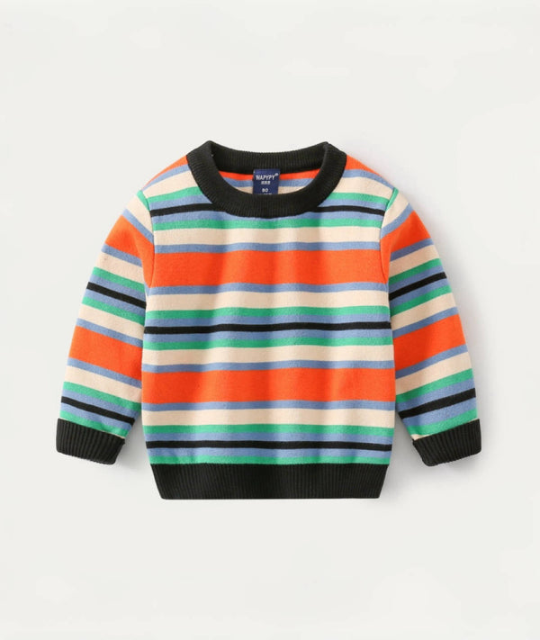 FunPlay Sweater Collection-  "Colorful Stripes" Sweater