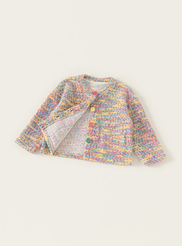 Rainbow Dream Tweed Knit Jacket