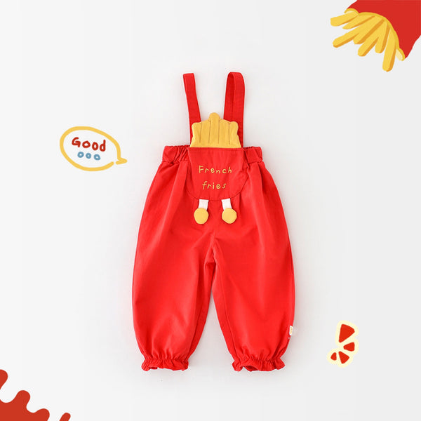 French Fries Fun Overalls