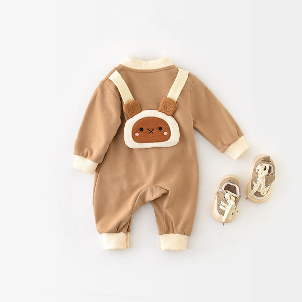 Cute Mouse Double-Pocket Jumpsuit