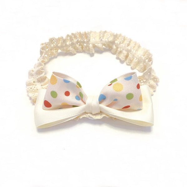 Rainbow Dot Delight Hairband