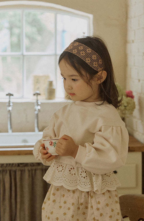 Blossom Lace-Trimmed Blouse