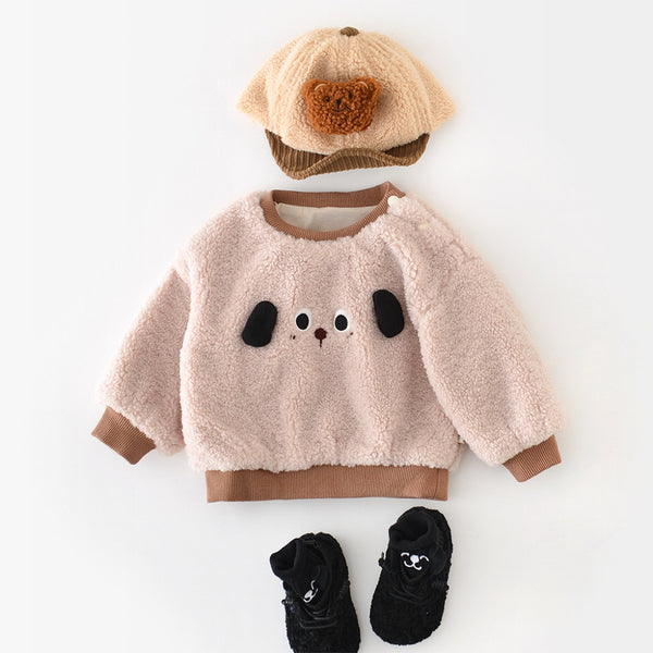 Playful Puppy Sherpa Sweatshirt