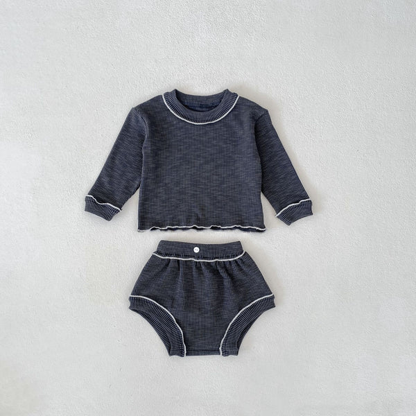 Charcoal Gray Vintage Knit Set