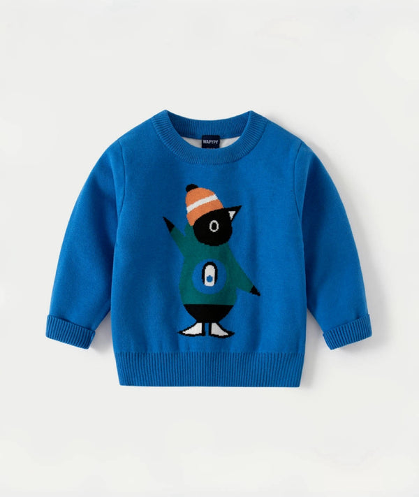 FunPlay Sweater Collection- "Adventurous Penguin" Sweater