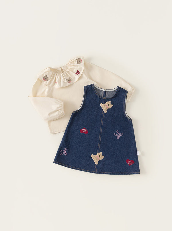 Sweet Bear Denim Set