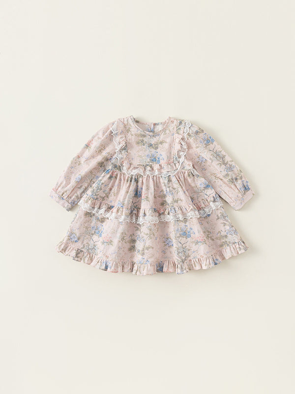 Soft Dream Floral Tiered Dress