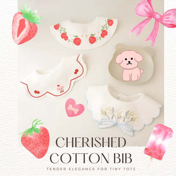 Cherished Cotton Bib Trio Set – Sweet Charms