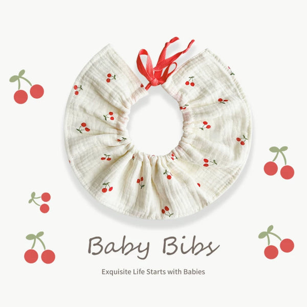 Gentle Embrace Baby Bib - Cherry Cheer