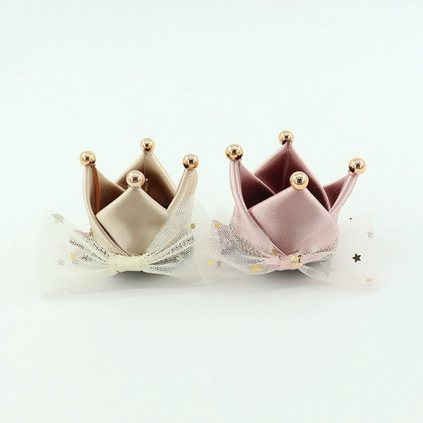 Regal Princess Satin Crown Clip