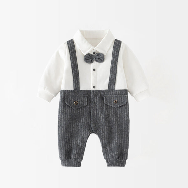 Little Gentleman Suspender Jumpsuit