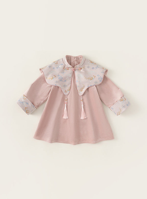 Cloud Symphony Embroidered Dress