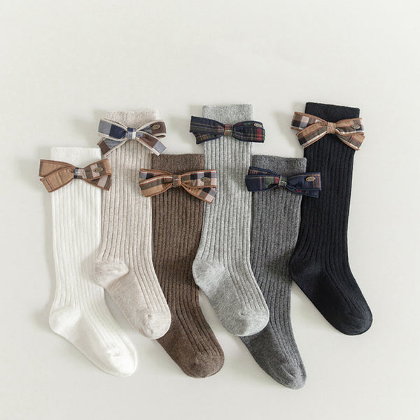 Little Brit Bow Accent Socks 2pc Set