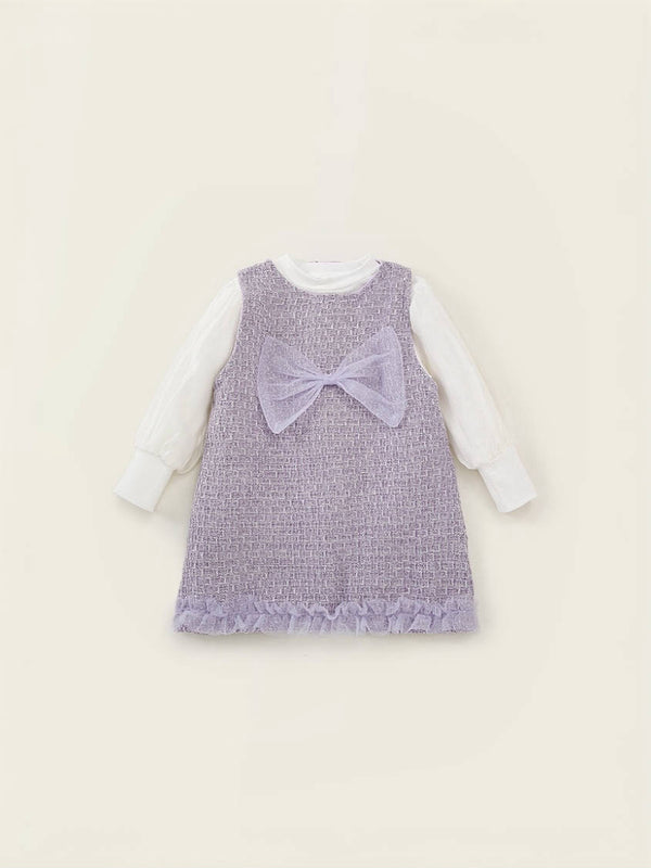 Lavender Dream Tweed Vest Set