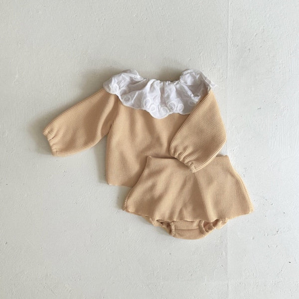 Classic Beige Ruffle Set