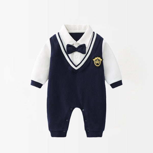 Little Navy Captain Jumpsuit