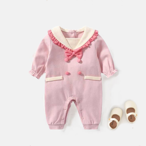 Pink Nautical Girl Jumpsuit