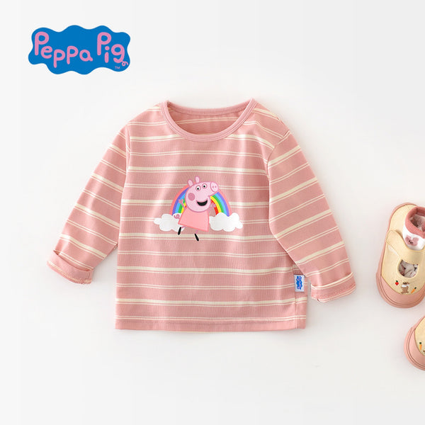 [Peppa Pig] Rainbow Striped Top