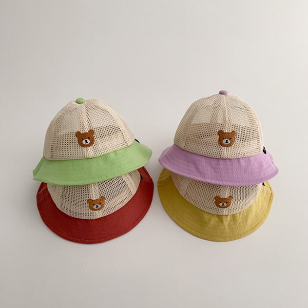 Playful Cub Breathable Mesh Bucket Hats