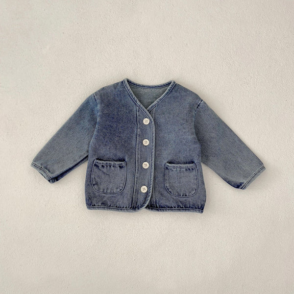 Classic Playful Denim Jacket with Double Pockets