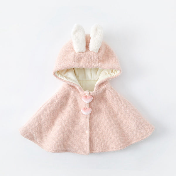 Sweet Pink Bunny Heart Cape