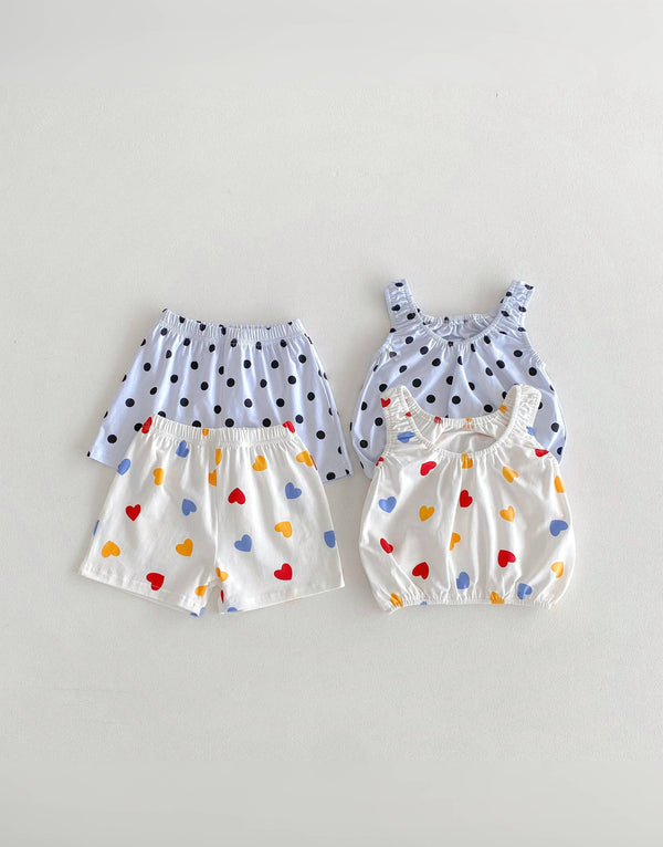 Cheerful Charms Tops & Shorts Set