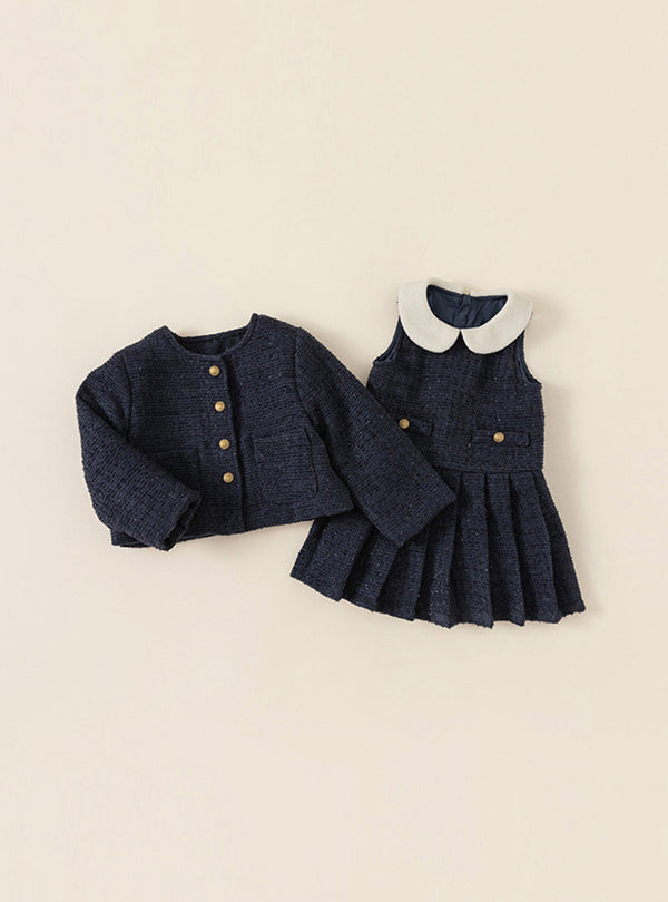 Navy Whisper Pleated Dream Set