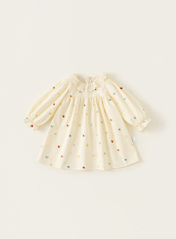 Sweet Polka Dot Ivory Dress