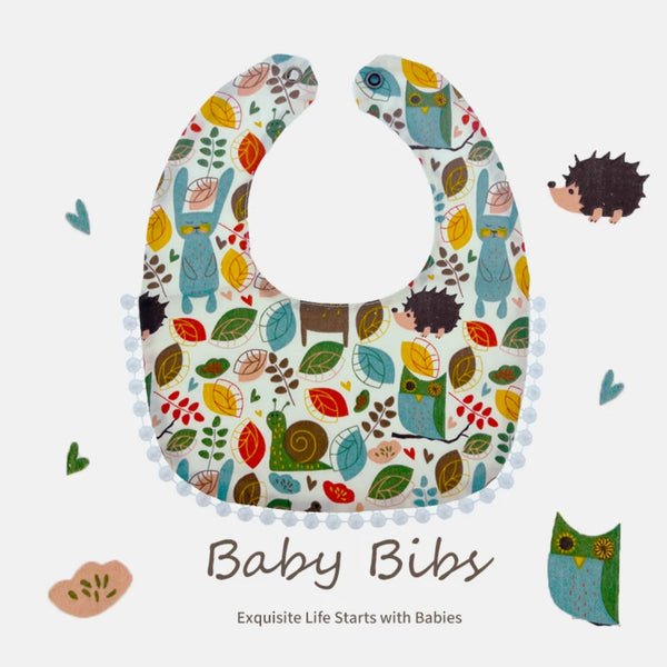 Little Dreamer’s Cotton Comfort Bib- Forest Friends