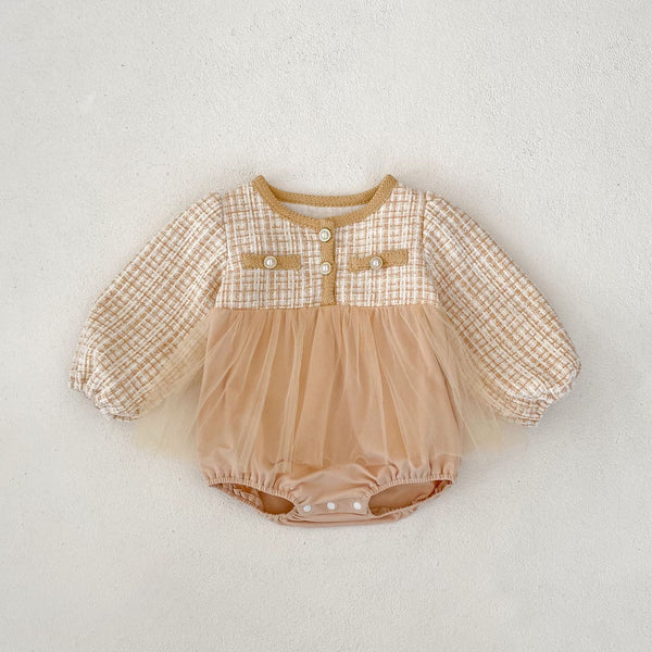 Parisian Pearl Tulle Romper